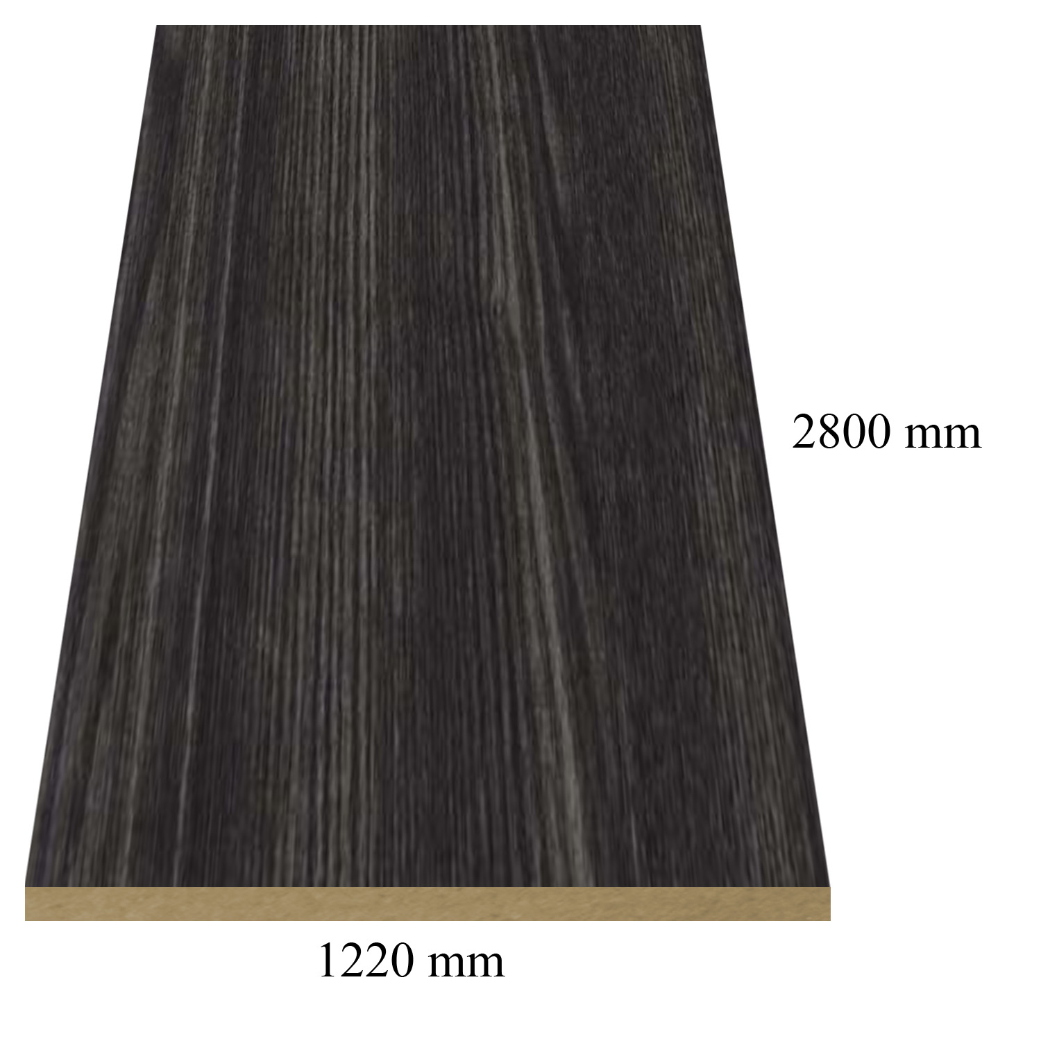158 /434 Dark maple high gloss - PVC coated 18 mm MDF #%